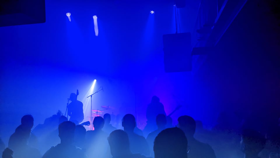 Panzerfaust band performing live at Temple Athens